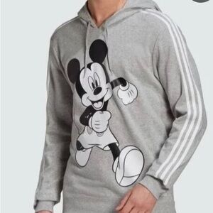 Adidas Gray Mickey Mouse Men's Hoodie